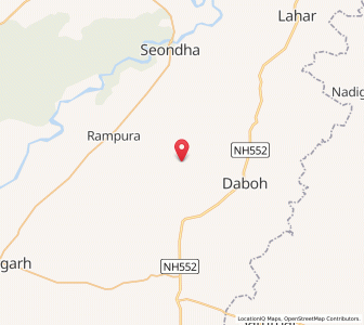 Map of Alampur, Madhya Pradesh