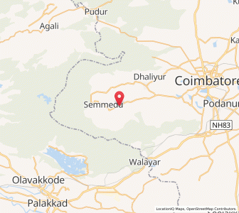 Map of Alandurai, Tamil Nadu
