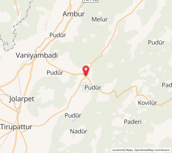 Map of Alangayam, Tamil Nadu