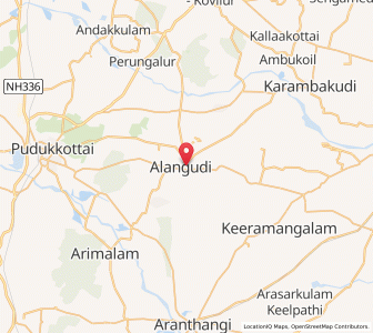 Map of Alangudi, Tamil Nadu