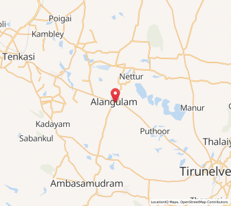 Map of Alangulam, Tamil Nadu