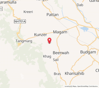 Map of Alapur, Kashmir