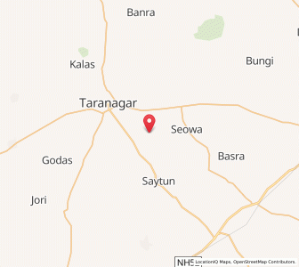 Map of Alayla, Rajasthan