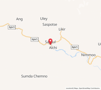 Map of Alchi village, Kashmir