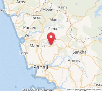 Map of Aldona, Goa