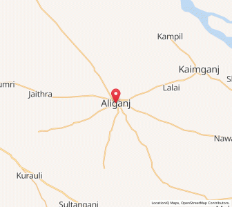 Map of Aliganj, Uttar Pradesh