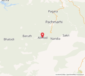 Map of Alimod, Madhya Pradesh