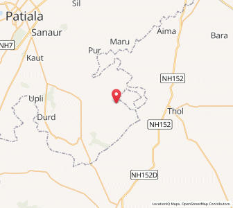 Map of Alipur Wazir Sahib, Punjab