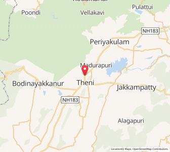 Map of Allinagaram, Tamil Nadu