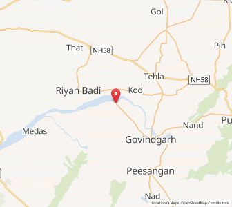 Map of Alniyawas, Rajasthan