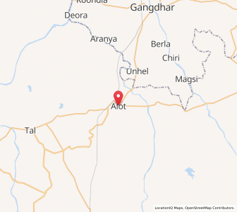 Map of Alot, Madhya Pradesh