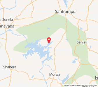 Map of Alu, Gujarat