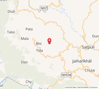 Map of Amaldu, Uttarakhand