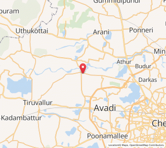 Map of Amanambakkam, Tamil Nadu
