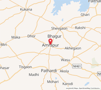 Map of Amarapur, Maharashtra