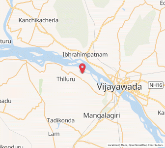 Map of Amarāvati, Andhra Pradesh
