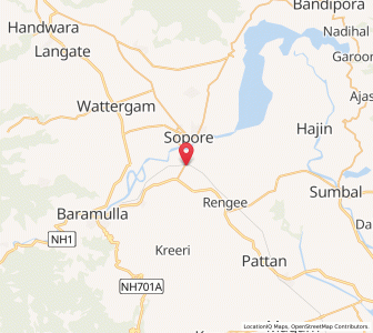 Map of Amargad, Kashmir