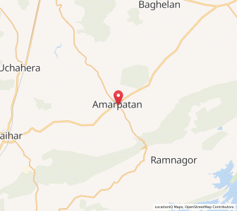 Map of Amarpatan, Madhya Pradesh