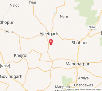 Map of Amarsar, Rajasthan