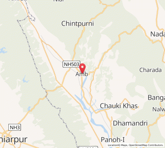 Map of Amb, Himachal Pradesh