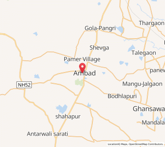 Map of Ambad, Maharashtra