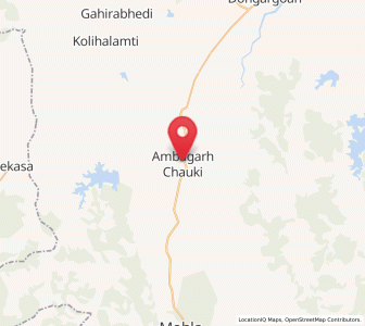 Map of Ambāgarh Chauki, Chhattisgarh