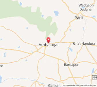 Map of Ambajogai, Maharashtra
