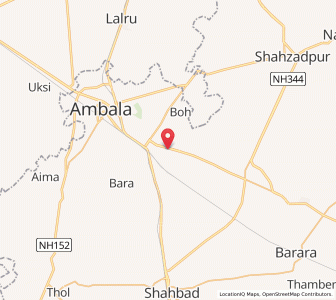 Map of Ambala Sadar, Haryana