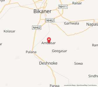 Map of Ambasar, Rajasthan