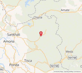 Map of Ambedem, Goa