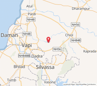 Map of Ambheti, Gujarat