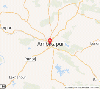 Map of Ambikapur, Chhattisgarh
