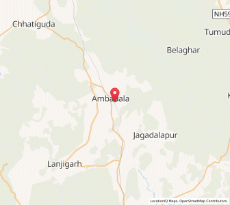 Map of Ambodala, Odisha