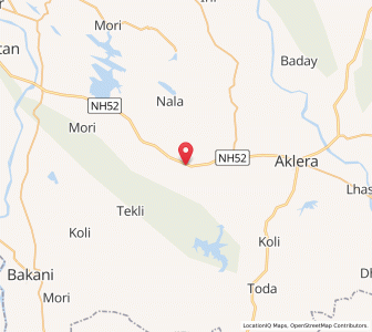 Map of Ameta, Rajasthan