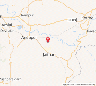 Map of Amgaon, Madhya Pradesh