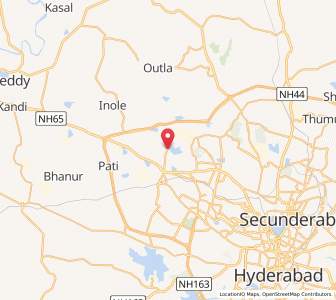 Map of Aminpur, Telangana