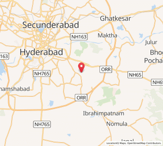 Map of Amjapur, Andhra Pradesh