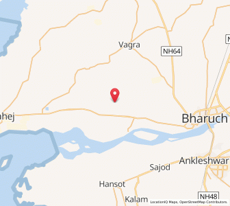 Map of Amleshwar, Gujarat
