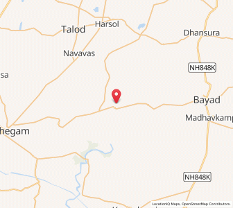 Map of Amliyara, Gujarat