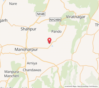 Map of Amloda, Rajasthan