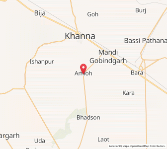 Map of Amloh, Punjab