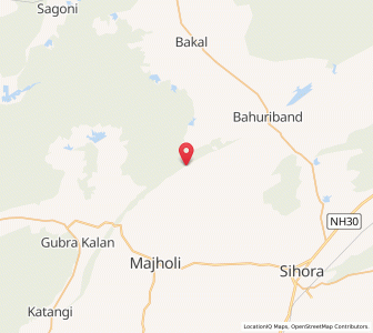 Map of Amoda, Madhya Pradesh