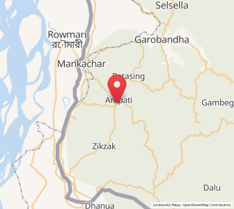 Map of Ampati, Meghalaya