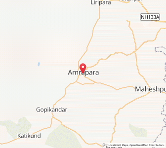 Map of Amrapara, Jharkhand