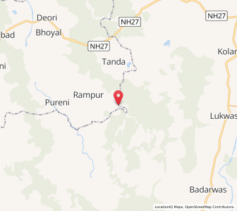 Map of Amrod, Rajasthan