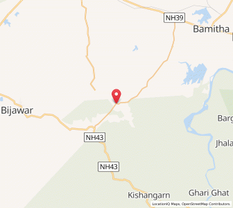 Map of Amronia, Uttar Pradesh