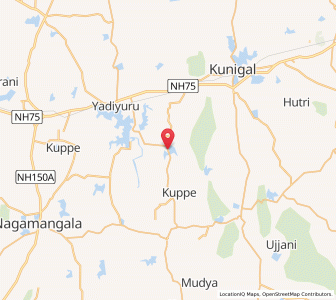 Map of Amrutur, Karnataka