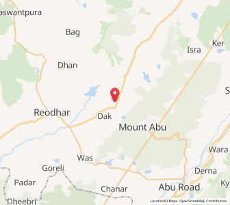 Map of Anadra, Rajasthan
