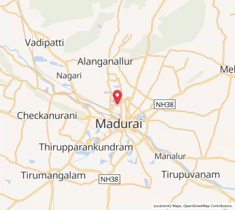 Map of Anaiyur, Tamil Nadu