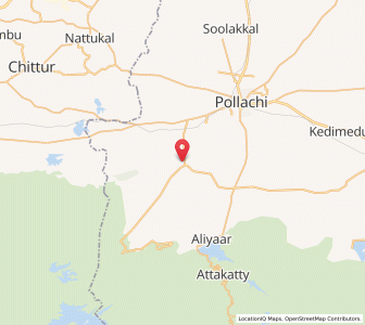 Map of Anamalais, Tamil Nadu